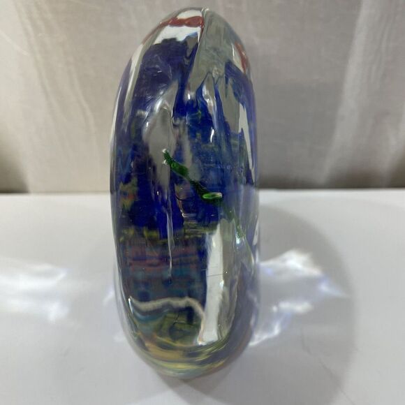 Murano‎ Style Art Glass Paperweight Aquarium Fish Seahorse Colorful Decor - Picture 6 of 8